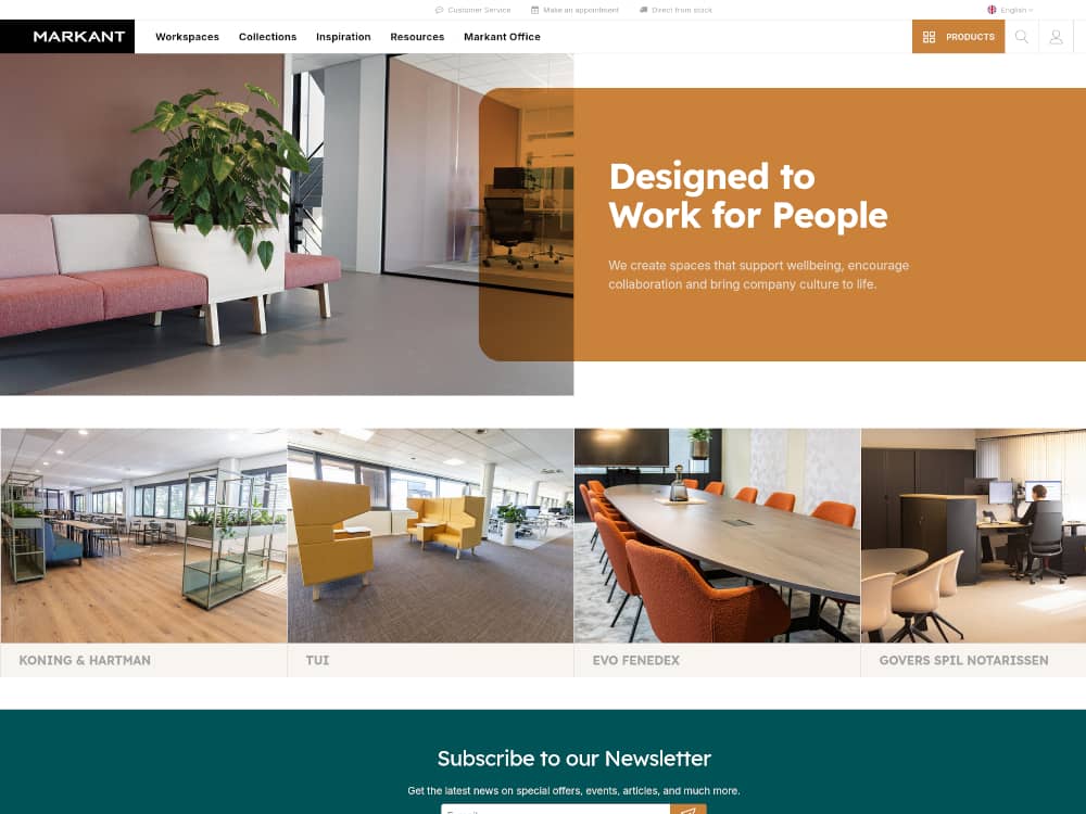 Markant Office website